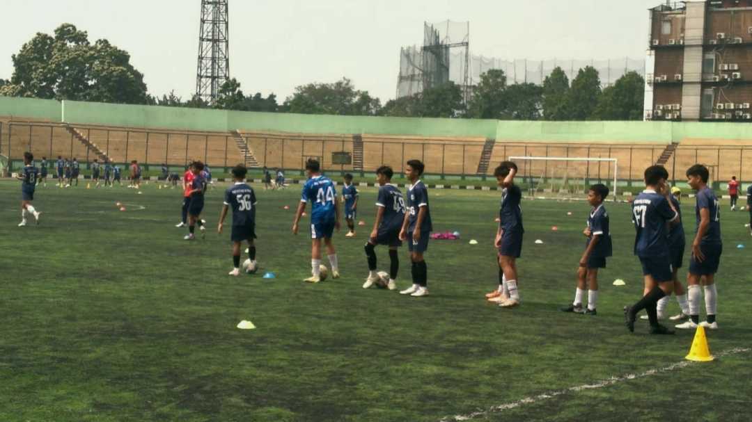 Soccer Activity in Siliwangi Stadium