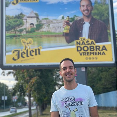 Funny to see your face on a bilboard😁