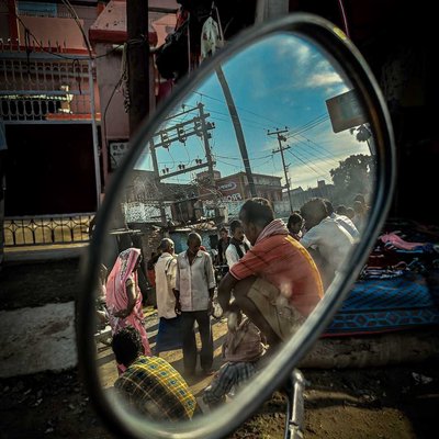 Object in the mirror are...!