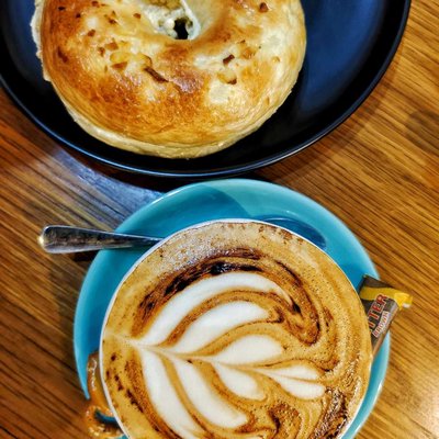 Coffee and Bagel