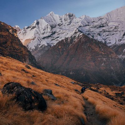 Morning on ABC trek 