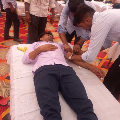 Helping other people For blood donation 