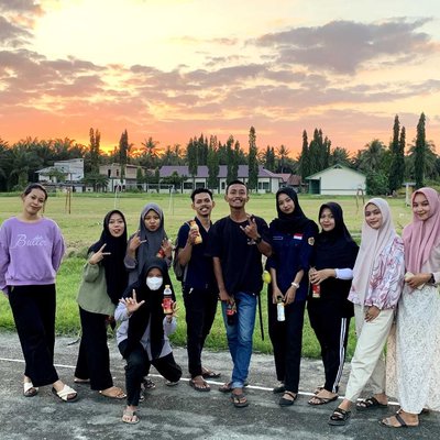 menikmati senja bersama mereka😇