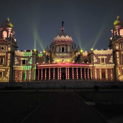 Light Show In Victoria Memorial