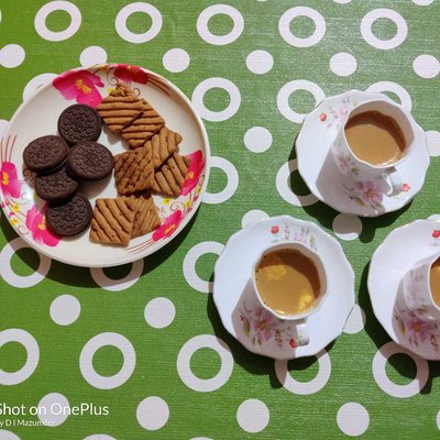 Sharing Chai with siblings 