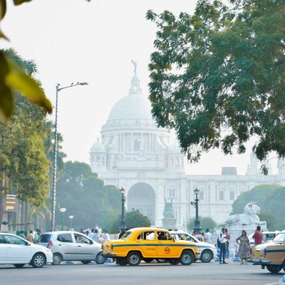 Ironic frame from Kolkata