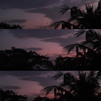 sunset moment 🌈🖤✨️ 