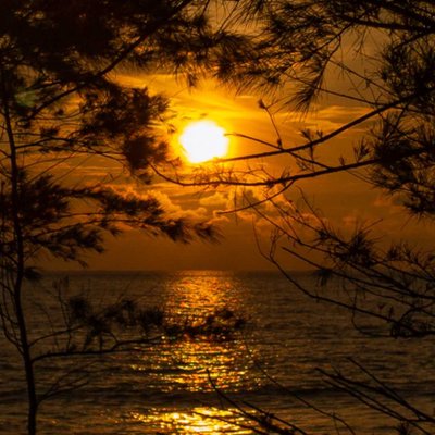 sunset di pantai Purus