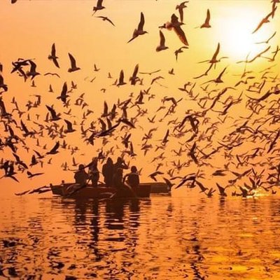 Sunset at Yamuna ghat
