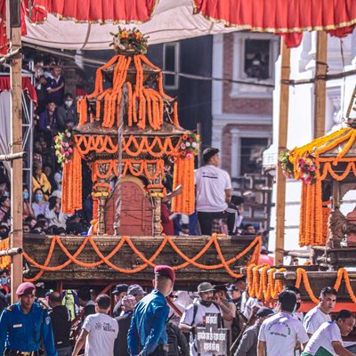 Indra Jatra Religious Festival in Kathmandu, Nepal 