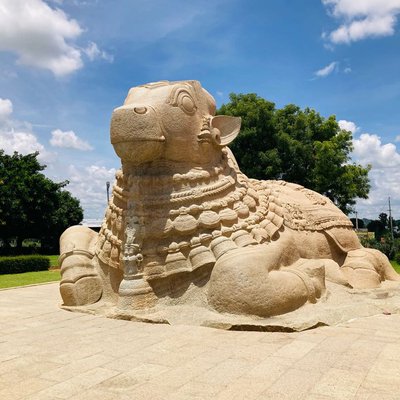 Nandi statue - Virupakasha temple