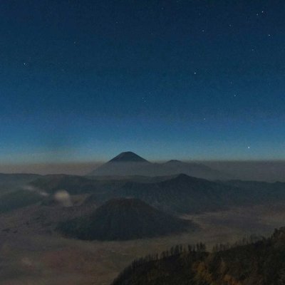 Night at Mount Bromo