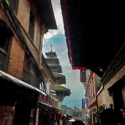 Street towards Nyaptol Temple
