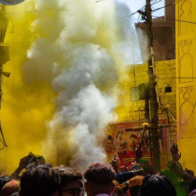Celebration with colors