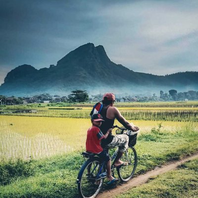 persawahan desa pojok CAMPURDARAT 