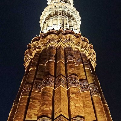 QUTUB AT NIGHT