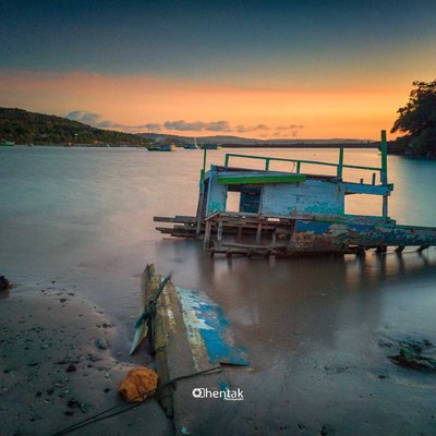 Perahu Rusak di TPI Tulandale