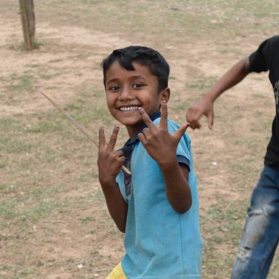 The happy kid 