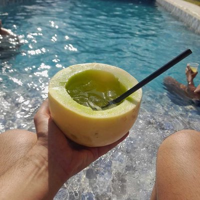 Melón con vino
