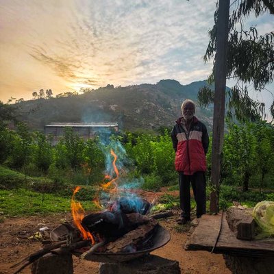Grilling Corn on the foothills