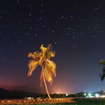 Startrail di Langit Teluk Gilimanuk