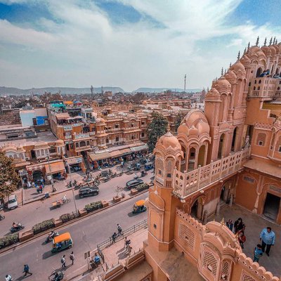 cityscape view from hawa Mahal, jaipur city