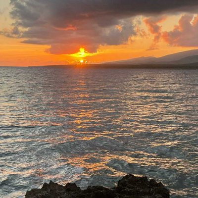 Atardecer en el mar