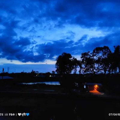 villege evening time 