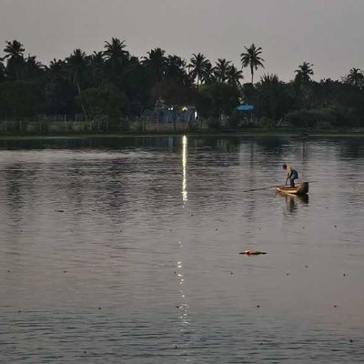 An Evening at the Eden Beach in Pondi