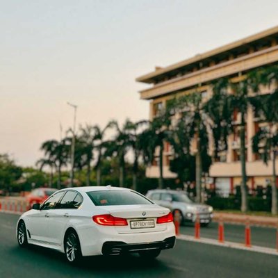 white car
