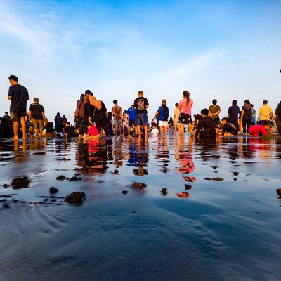 Laut pantai Pangandaran 
