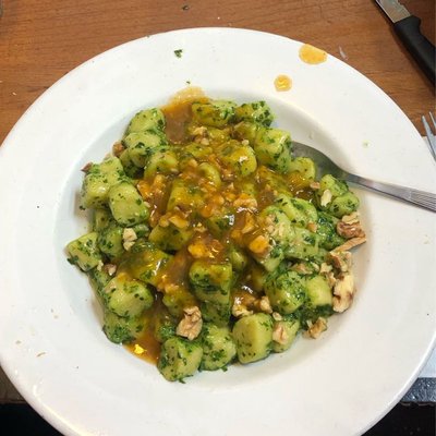 ñoquis al pesto