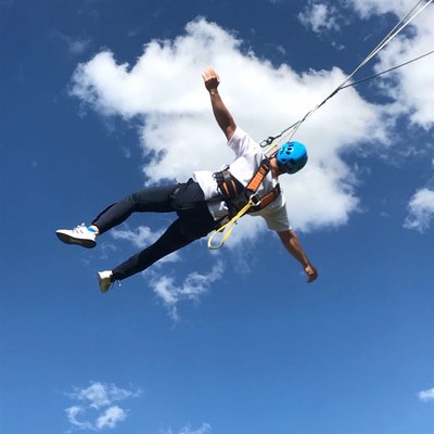 Havada olmak / To be in the air.  The giant swing in the event area, located on Erzurum Palandoken mountain.  It offers one of the coolest vacation options.