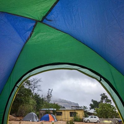 Camping at Rajmachi fort base 