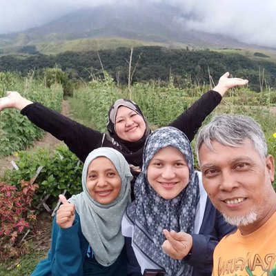 sinabung vulcano bqckground