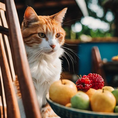 😾 : "This is not my food" 🍊🍒🍐