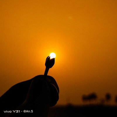the setting sun 🌞