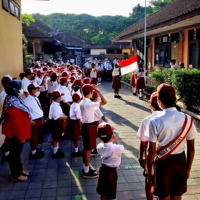 Theme : Merah Putih (in frame : Flag Ceremony)