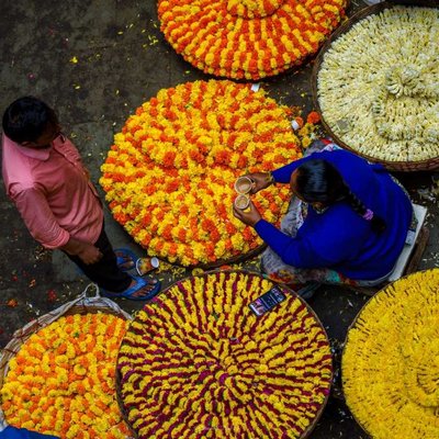 Colourful Patterns at KR Market
