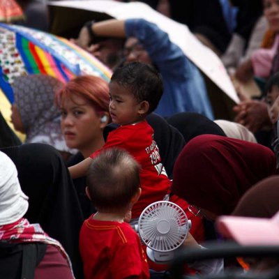 Penonton pawai Kemerdekaan