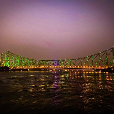 The view of Howrah bridge 