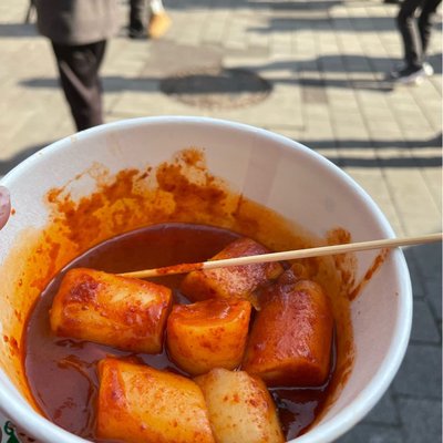 first thing to eat in seoul is tteokboki