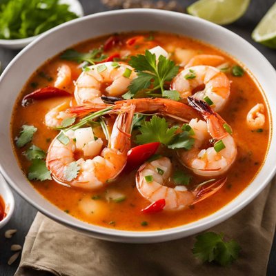 Tom yum goong - Spicy shrimp soup