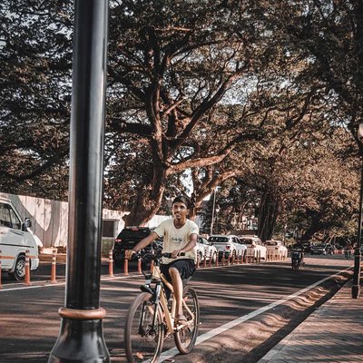 happiness is riding a cycle 🚲 🙂 < Keep smile >