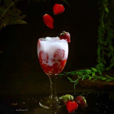 Minuman strawberry susu 
