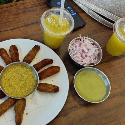 Fish Fingers with Aam Panna