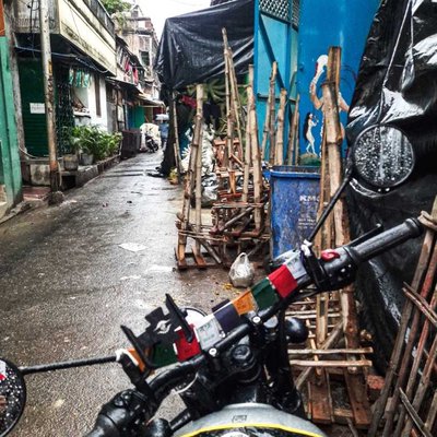 Rain day in kumartuli