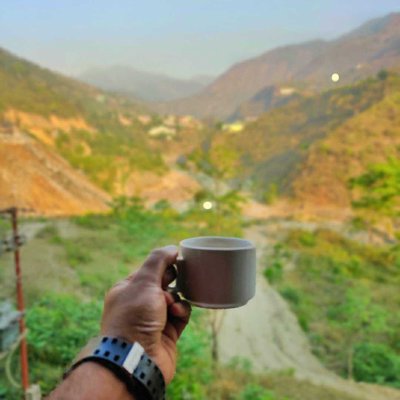 Cup of tea in mountains 💕