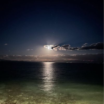 nea makri beach 🇬🇷 🏝️ #nighttime 