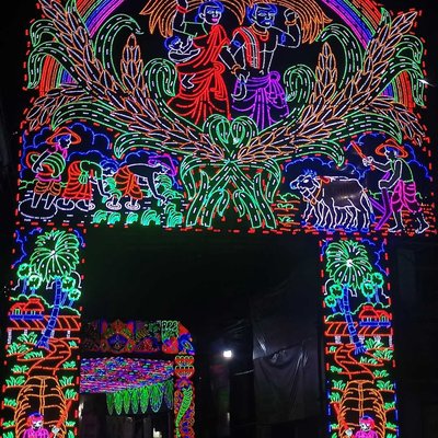 Durga Puja Lighting 😍